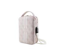 GUESS GUHBP4RPSP - Borsa da viaggio in poliuretano 4G, colore: Rosa, Colore: rosa., A strisce