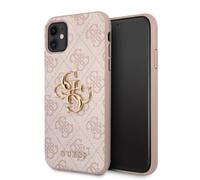 GUESS GUHCN614GMGPI - Cover per iPhone 11 6,1", colore: Rosa 4G Big Metal Logo