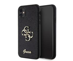 Guess GUHCN61HG4SGK - Custodia rigida per iPhone 11/Xr 6.1", colore: Nero