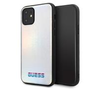 Guess GUHCN65BLD iPhone 11 Pro Max silbernes Hartschalen-Case in Irideszenz