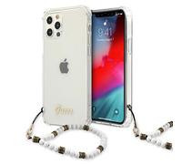 Guess GUHCP12LKPSWH iPhone 12 Pro Max 6,7, Transparente Hardcase White Pearl