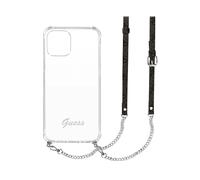 GUESS GUHCP12MKC4GSSI Cover per Apple iPhone 12/12 Pro, Argento