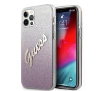 Guess GUHCP12MPCUGLSPI - Custodia per iPhone 12/12 PRO, Colore: Rosa