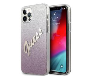 Guess GUHCP12MPCUGLSPI - Custodia per iPhone 12/12 PRO, Colore: Rosa