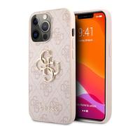 Guess GUHCP13L4GMGPI - Custodia per iPhone 13 PRO / 13 6,1", con Logo 4G Big Metal