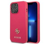 GUESS - Hard Cover Saffiano 4g Small Metal Logo Pink, Fr Iphone 13 Pro, Guhcp13lps4mf (guhcp13lps4mf)