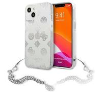 Guess GUHCP13SKSPESI - Custodia per iPhone 13 Mini 5,4", colore: Argento