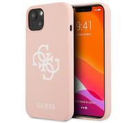 Guess GUHCP13SLS4GWPI iPhone 13 mini 5,4, rosa/pink Hard Case Silikon 4G Logo