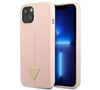 Guess GUHCP13SSLTGP iPhone 13 mini 5,4 rosa/pink Hardcase Silicone Triangle