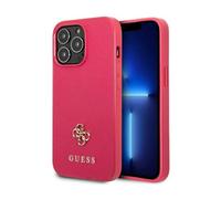 Guess GUHCP13XPS4MF Custodia Saffiano 4G Small Metal Logo, rosa - iPhone 13 Pro Max