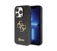 Guess GUHCP14LHG4SGK Glitter Script Big 4G, nero - iPhone 14 Pro