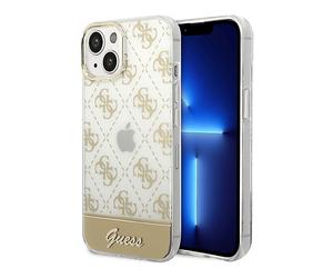 GUESS GUHCP14MHG4MHG COVER MAGSAFE per Apple iPhone 14 Plus, Oro