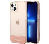 Guess GUHCP14SHGCOP - Custodia rigida per iPhone 14 da 6,1", colore: rosa/rosa
