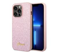 Guess GUHCP14XHGGSHP - Custodia rigida per iPhone 14 Pro Max 6, 7", colore: rosa/rosa