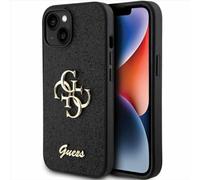 GUESS GUHCP15MHG4SGK - Custodia rigida per iPhone 15 Plus 6,7", colore: Nero