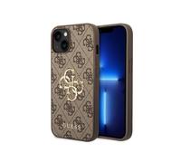 GUESS GUHCP15S4GMGBR - Custodia rigida per iPhone 15 6.1", con logo Big Metal