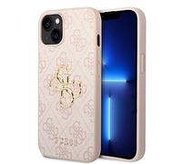 GUESS GUHCP15S4GMGPI - Custodia rigida per iPhone 15 6.1", con logo Big Metal
