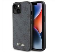 GUESS GUHCP15SG4GFGR - Custodia rigida per iPhone 15 6.1", colore: Grigio
