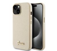 GUESS GUHCP15SPGMCSD - Custodia rigida per iPhone 15 da 6,1", colore: Oro