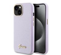 GUESS GUHCP15SPGMCSL - Custodia rigida per iPhone 15 6.1", colore: Lilla