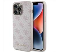 GUESS GUHCP15XG4GFPI - Custodia rigida per iPhone 15 Pro Max 6.7", colore: Rosa