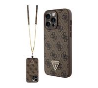 Guess GUHCP15XP4TDSCPW Crossbody 4G Logo in metallo, marrone - iPhone 15 Pro Max
