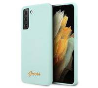 Custodia Guess per Samsung Galaxy S21+ blu in silicone Script - Nouvo