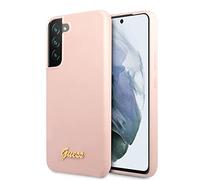 Guess GUHCS22MLSLMGPP - Custodia per S22+ S906 con logo in silicone, colore: Rosa