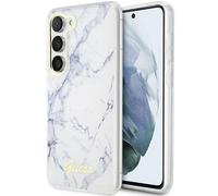 Custodia Guess Marble per Samsung Galaxy S23+, bianco - Nouvo