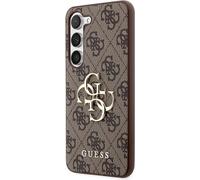 Guess GUHCS23S4GMGBR - Custodia per Samsung S23 S911, colore: Marrone 4G Big Met