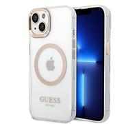 Guess GUHMP14SHTRMD - Custodia rigida per iPhone 14 da 6,1", colore: oro/oro