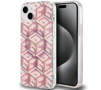Custodia Guess per iPhone 15 6,1 rosa Custodia rigida IML GCube MagSafe - Nouvo