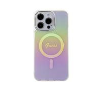 GUESS GUHMP15XHITSU COVER MAGSAFE per Apple iPhone 15 Pro Max, Viola/Azzurro/Giallo/Verde