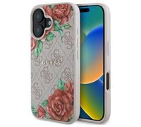 Guess GUHMP16SP4ROPEMCP iPhone 16 6.1 rosa hardcase 4G Flowers Print MagSafe