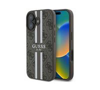 GUESS GUHMP16SP4RPSW Cover MagSafe per Apple iPhone 16, Marrone