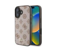 CG MOBILE Guess GUHMP16SPGPYSW - Custodia rigida per iPhone 16 6.1", colore: Marrone