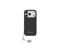 GUESS GUHMP17LGF4GCK Cover per Apple iPhone 17 Pro, Nero/Oro