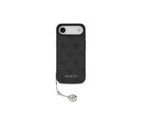 GUESS GUHMP17MGF4GCK Cover MagSafe per Apple iPhone Air, Nero/Oro