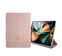 Guess GUIC12PUSASPI - Cover per iPad da 12,9" 2021 Rosa Saffiano Collection