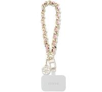 GUESS GUOUCHSAMC4P - Ciondolo universale a forma di saffiano 4G, colore: Rosa, Pelle sintentica