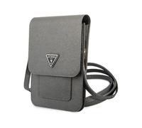 Guess GUWBSATMGR Borsa a mano Saffiano Triangolo Grigio