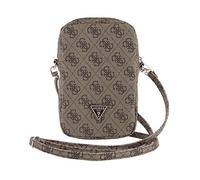 CG MOBILE Custodia per cellulare Guess GUWBZP4GFTSW marrone con zip 4G triangolo