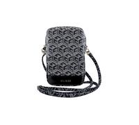 Guess Borsa a tracolla GCube con zip e righe – Borsa per telefono – Nero