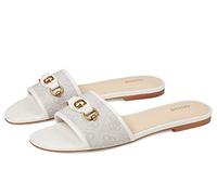 GUESS Hammi, Sandali Donna, Grigio Tortora, 38.5 EU