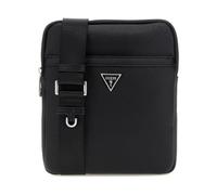 GUESS Uomo Borsa a tracolla 'Certosa' nero / argento, Taglia One Size