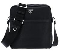 Guess Borsa Uomo Certosa Smart Chiusura con Zip Tracolla Piatta Nero Taglia Unica