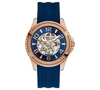 GUESS Homme Uhr Analogique Automatique mit Silicone Armband W1268G3