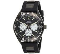 GUESS Homme Uhr Analogique QUARTZ mit Silicone Armband W1167G2