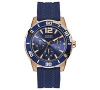 GUESS Homme Uhr Analogique QUARTZ mit Silicone Armband W1250G2