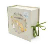 Guess How Much I Love You, scatola dei ricordi per bambini, con 6 cassetti, per i ricordi dei neonati, regalo per bambini, con chiusura a nastro, regalo con licenza ufficiale